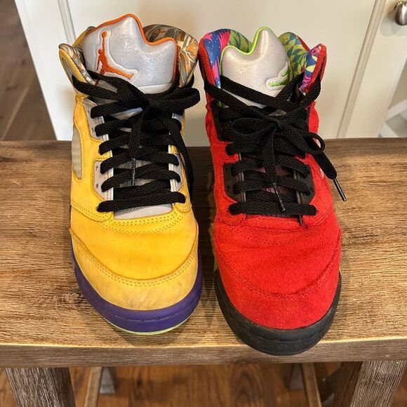 - Boy’s Jordan 5 Retro “What The..” Size 7Y no insoles - Picture 2 of 11